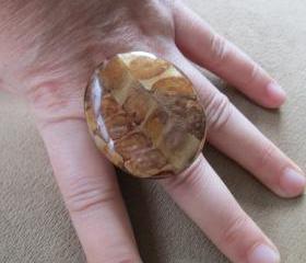 Sale Turtle Shell Ring Adjustable